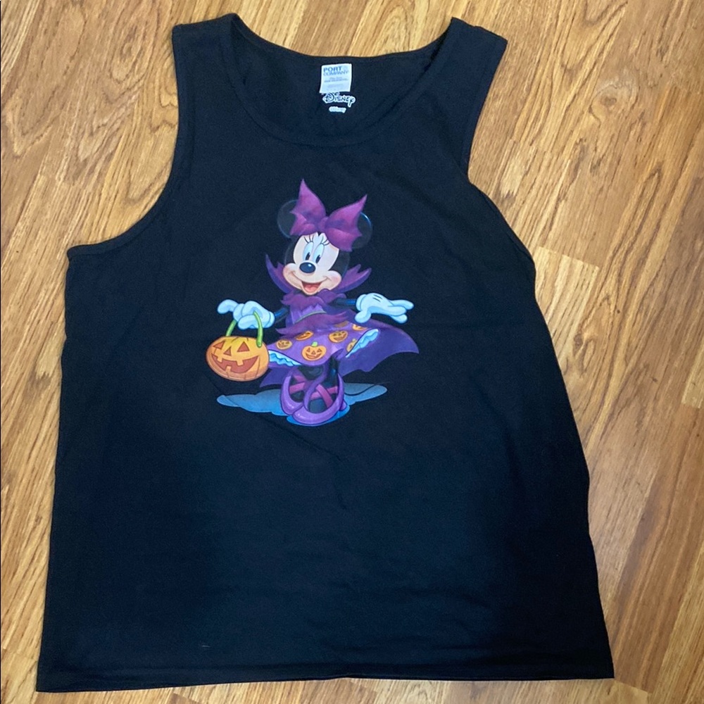 Disney Minnie Mouse Halloween Tank Top - Black & Purple